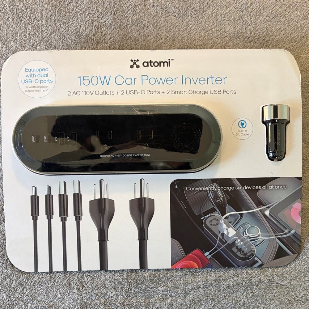 Atomi 150W Car Power Inverter